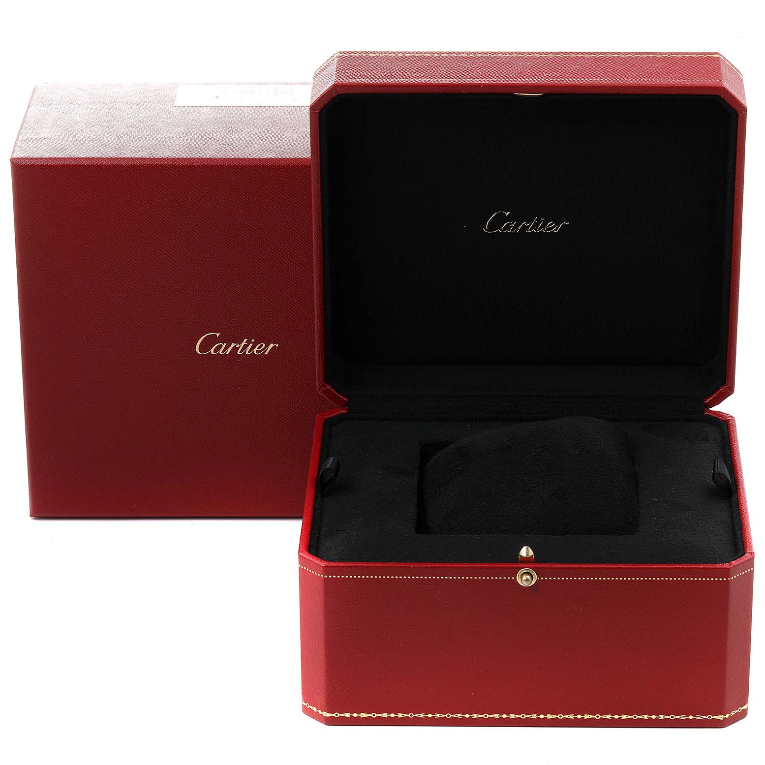 Calibre De Cartier Silver Dial Steel Automatic Mens Watch W7100015 Box ...