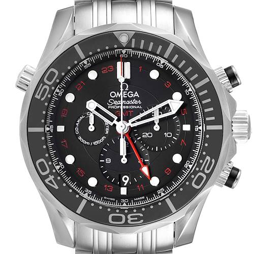 Photo of Omega Seamaster Diver 300M Co-Axial GMT Watch 212.30.44.52.01.001 Box Card