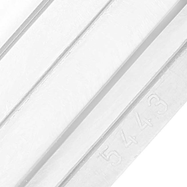 The image shows a close-up of the band of the Rolex Cellini 5443/9 Men's White Gold Black Dial 5443/9 Men's White Gold Black Dial watch with "5443" engraved.