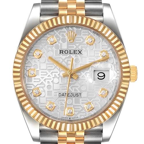 Photo of Rolex Datejust Steel Yellow Gold Diamond Dial Mens Watch 126233 Unworn