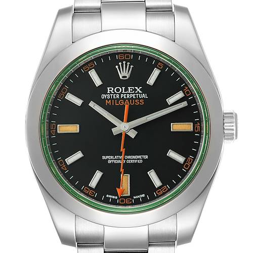 Photo of *NOT FOR SALE* Rolex Milgauss Black Dial Green Crystal Steel Mens Watch 116400V Box Card (Partial Payment)