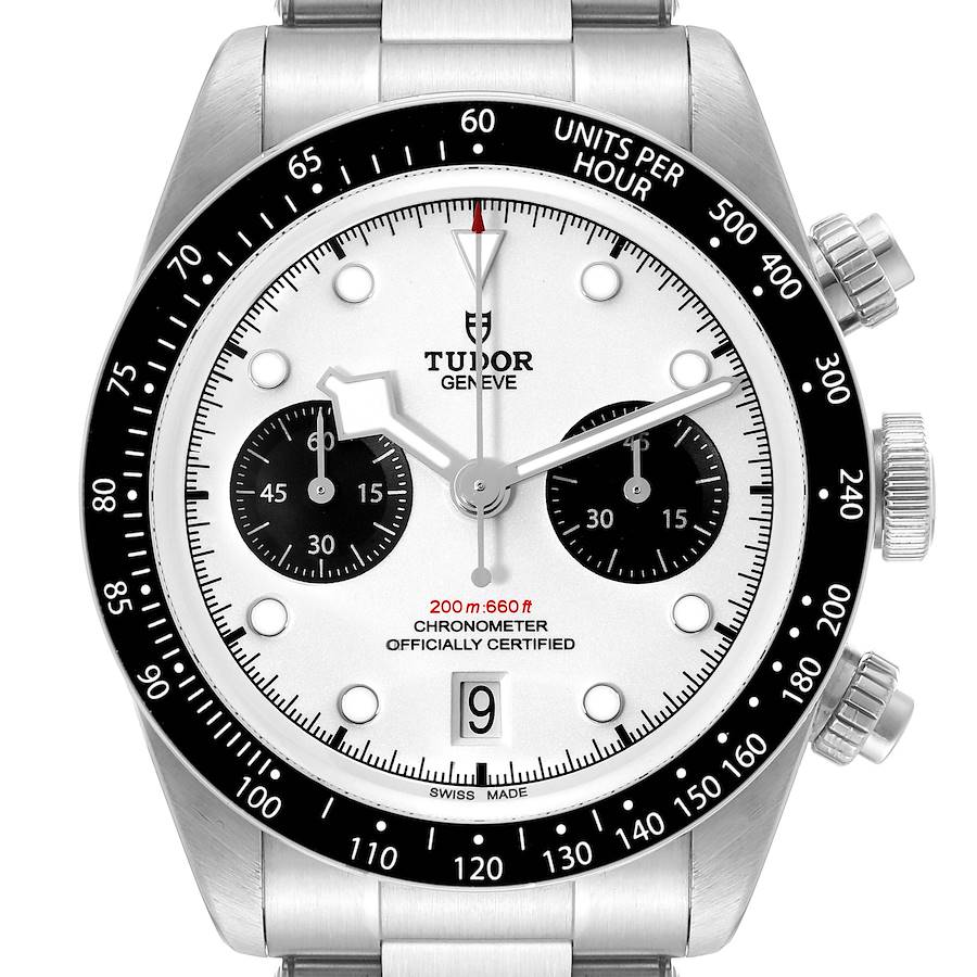 Tudor Heritage Black Bay Chronograph Panda Dial Watch 79360N SwissWatchExpo
