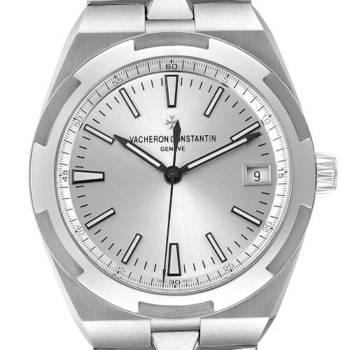 Photo of Vacheron Constantin Overseas Silver Dial Steel Mens Watch 4500V Box Papers