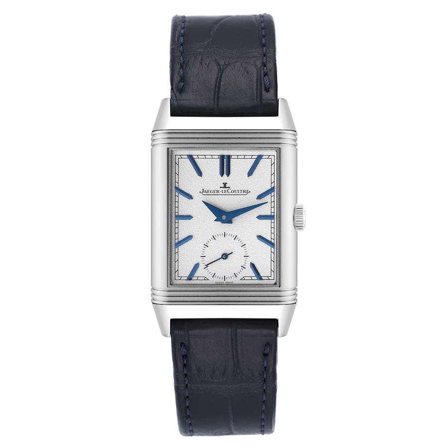 Jaeger LeCoultre Reverso Duo Tribute Steel Mens Watch 213.8.D4