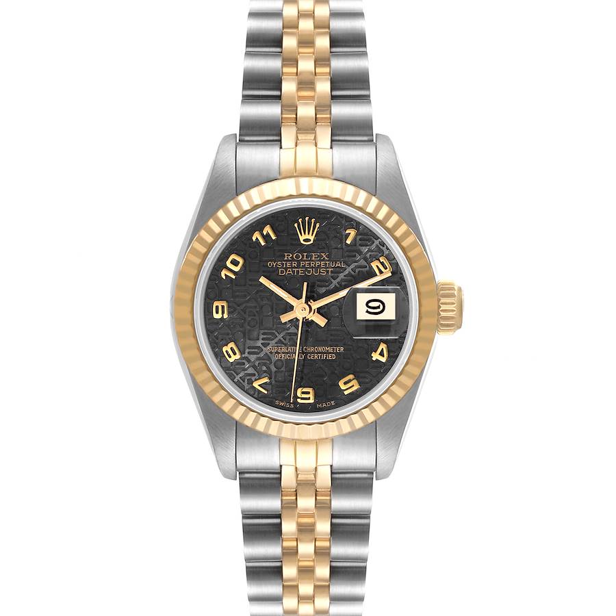 Rolex Datejust Steel Gold Gray Anniversary Dial Ladies Watch 69173 SwissWatchExpo