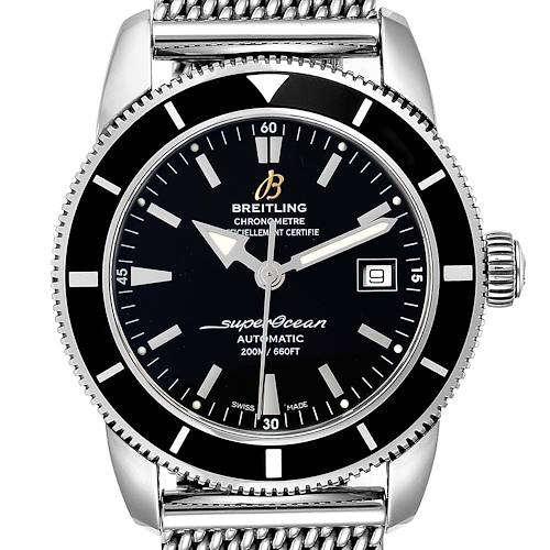 Photo of Breitling Superocean Heritage 42 Mesh Bracelet Watch A17321 Box Papers