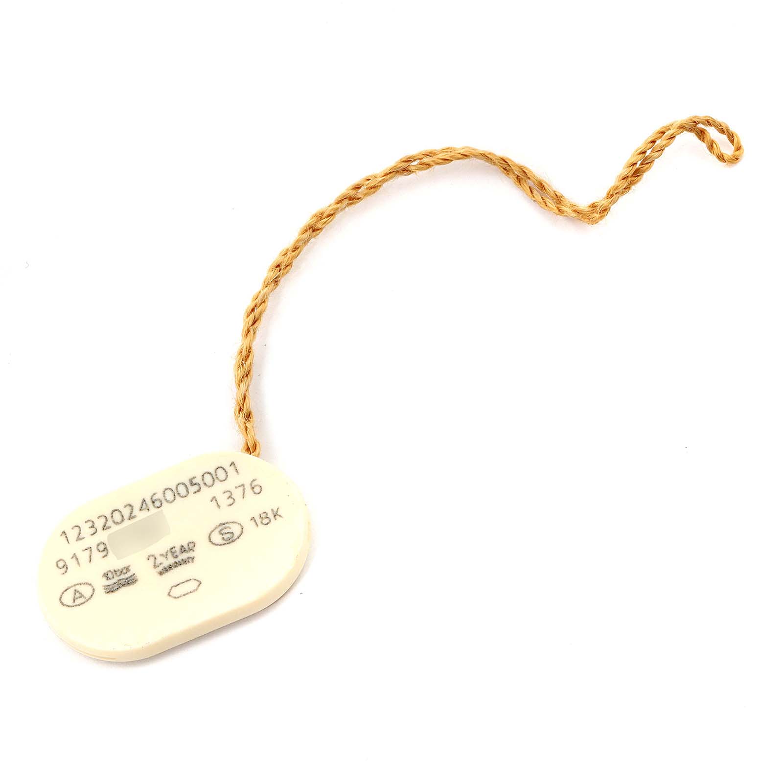 The image shows a close-up of a tag with the model number for the Omega 123.20.24.60.05.001 Women
s Steel and Gold (two tone) Mother of Pearl Dial 123.20.24.60.05.001 Women
s Steel and Gold (two tone) Mother of Pearl Dial Constellation MOP Steel Rose Gold Ladies Watch 123.20.24.60.05.001.