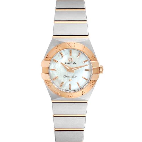 Photo of Omega Constellation MOP Steel Rose Gold Ladies Watch 123.20.24.60.05.001