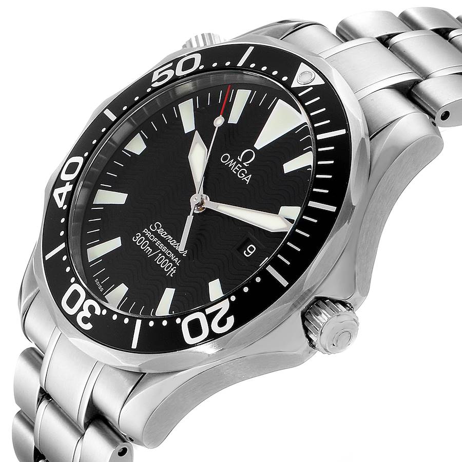 Omega Seamaster 41mm Black Dial Stainless Steel Mens Watch 2264.50.00 ...