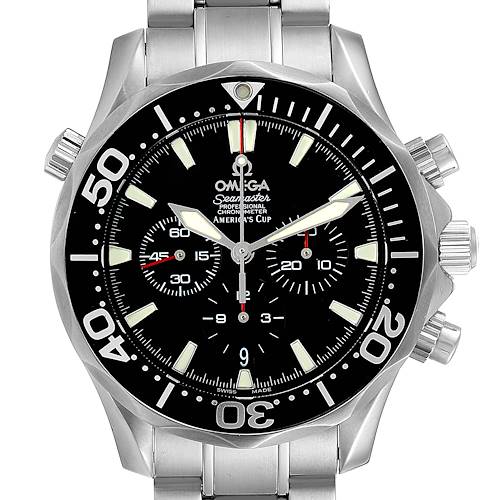 Photo of Omega Seamaster Chronograph Black Dial Watch 2594.52.00