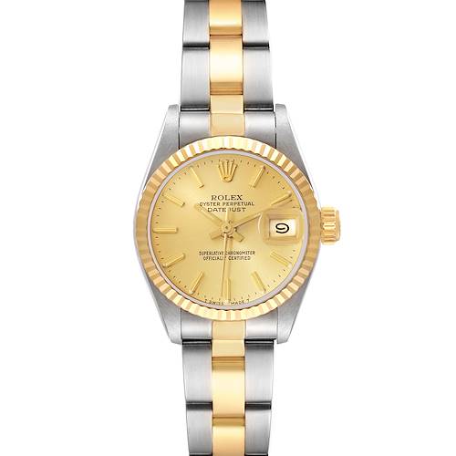 Photo of Rolex Datejust 26mm Steel Yellow Gold Ladies Watch 69173 Box Papers