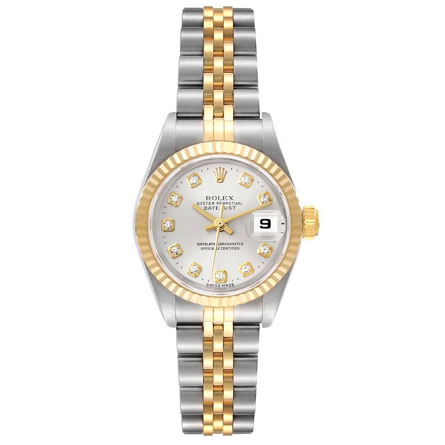 rolex womens silver and gold