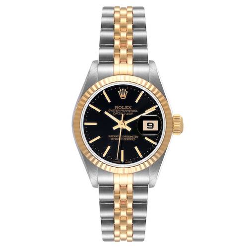 Photo of NOT FOR SALE Rolex Datejust Steel Yellow Gold Black Dial Ladies Watch 79173 PARTIAL PAYMENT