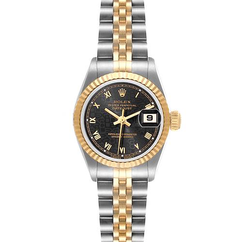 Photo of Rolex Datejust Steel Yellow Gold Gray Anniversary Roman Dial Ladies Watch 79173