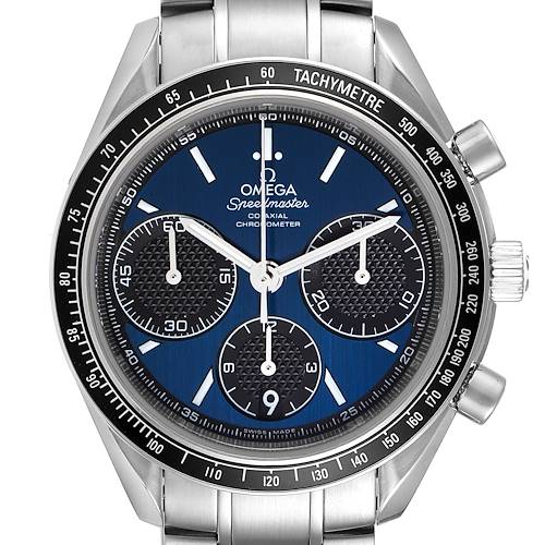 Photo of Omega Speedmaster Racing Blue Dial Mens Watch 326.30.40.50.03.001 Box Card