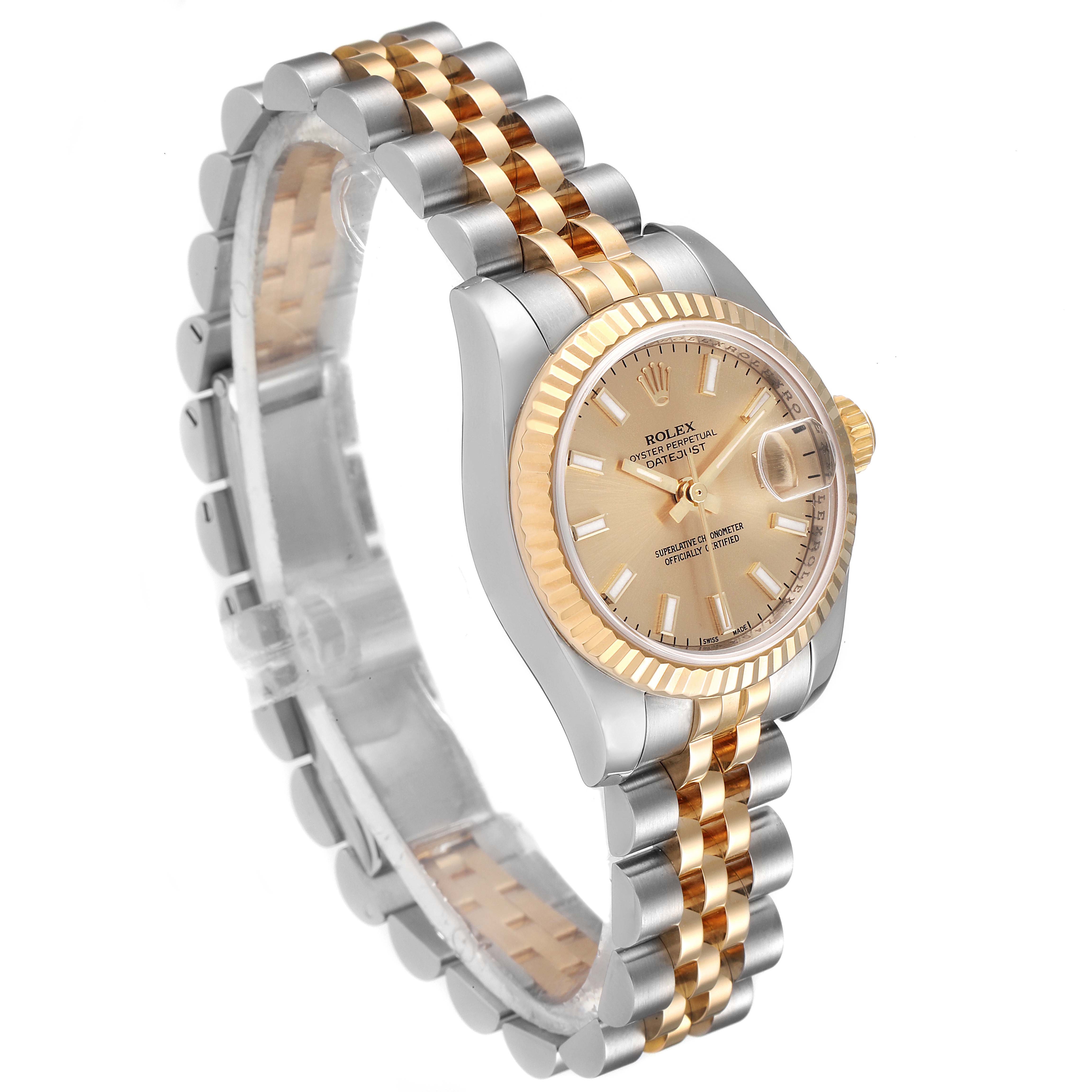179173 Rolex Lady Datejust Gold Diamond Dial