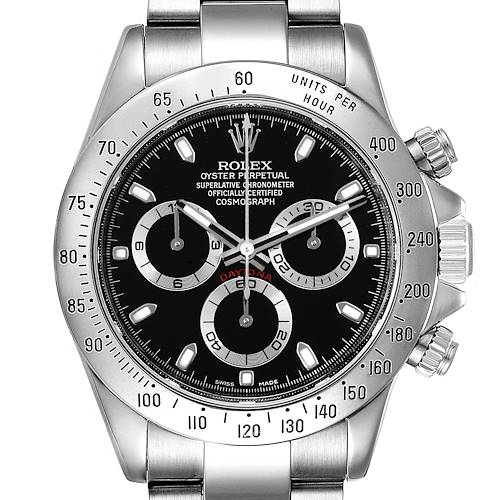 Photo of NOT FOR SALE Rolex Daytona Black Dial Chronograph Steel Mens Watch 116520 Box Card PARTIAL PAYMENT