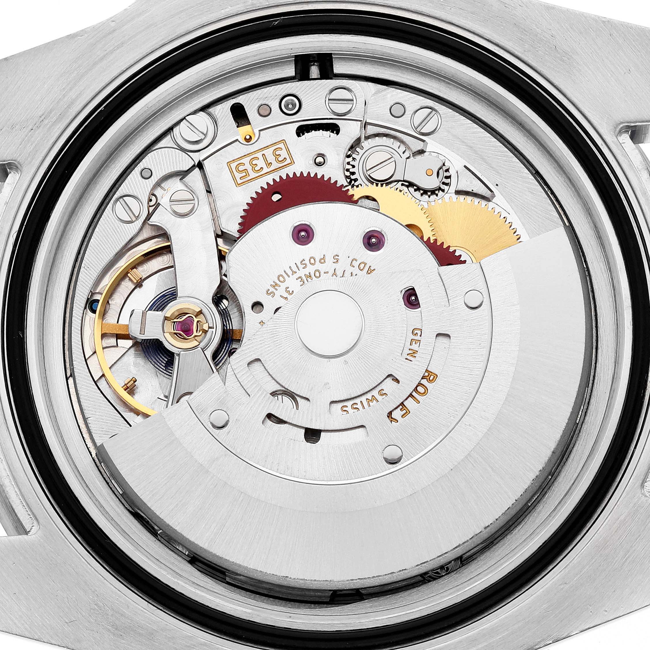 This image shows the mechanical movement mechanism seen from the back of a Rolex Submariner 116610 Men
s Stainless Steel Black Dial 116610 Men
s Stainless Steel Black Dial watch.