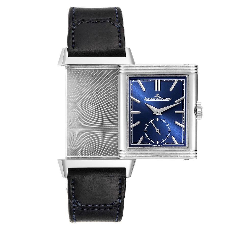 Jaeger LeCoultre Reverso Tribute Steel Mens Watch 214.8.62