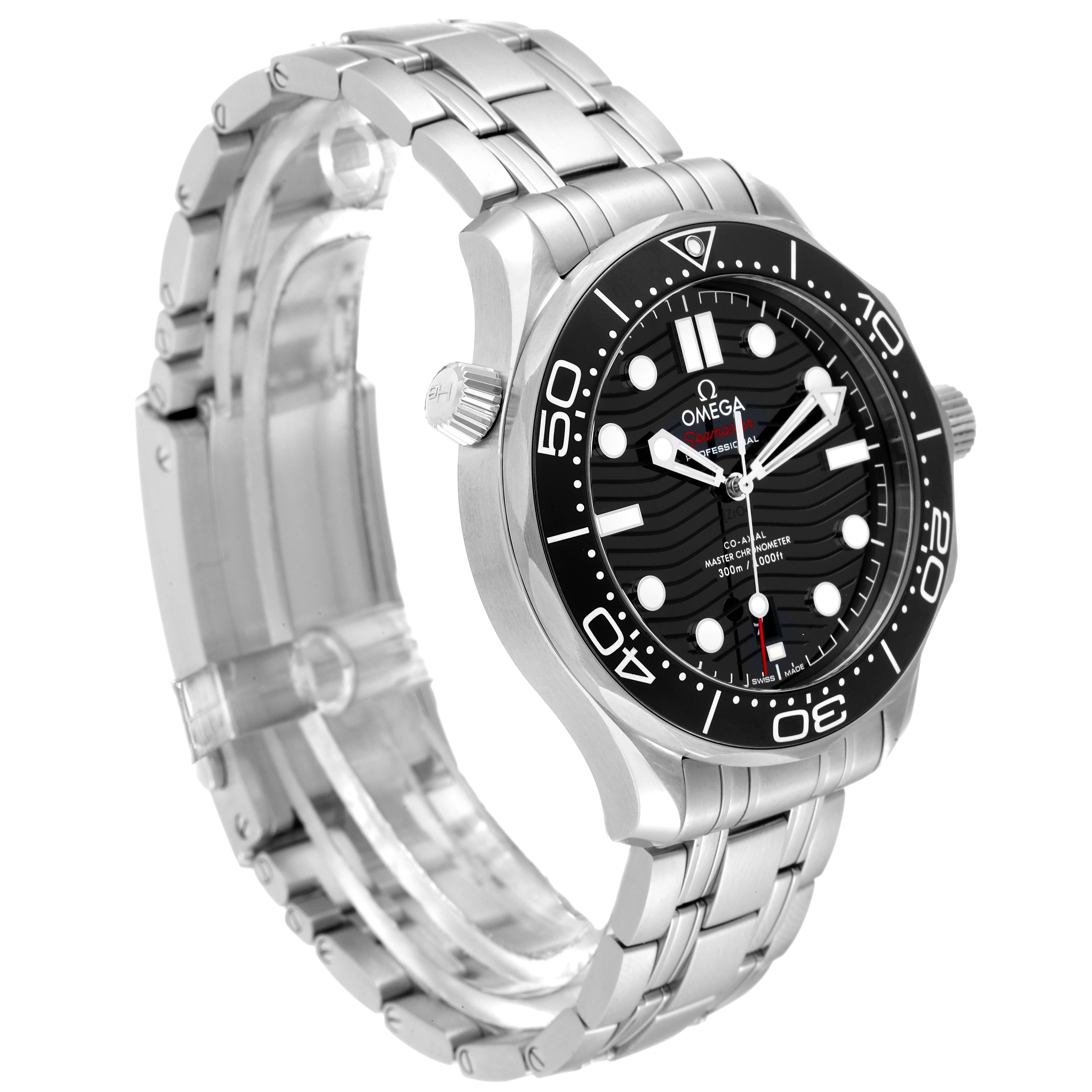 Omega Seamaster Diver 300m Black Dial Steel Mens Watch 21030422001001 Swisswatchexpo 2119