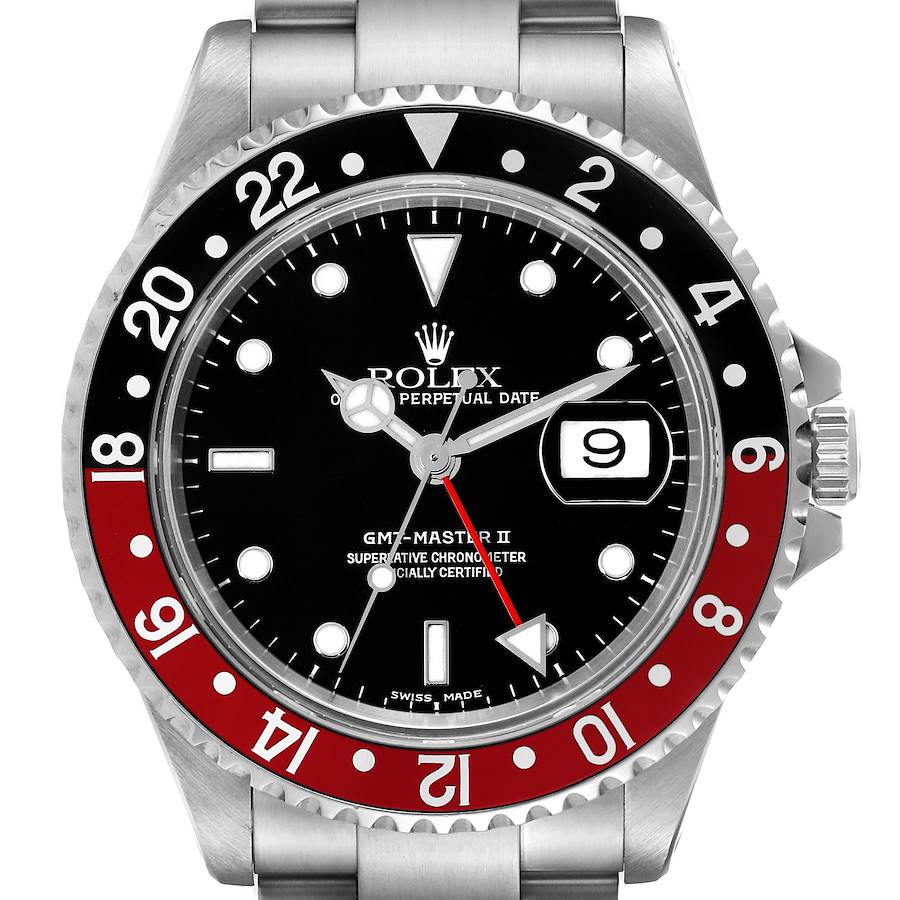 NOT FOR SALE:   Rolex GMT Master II Black Red Coke Bezel Steel Mens Watch 16710 Box Papers - Partial Payment SwissWatchExpo