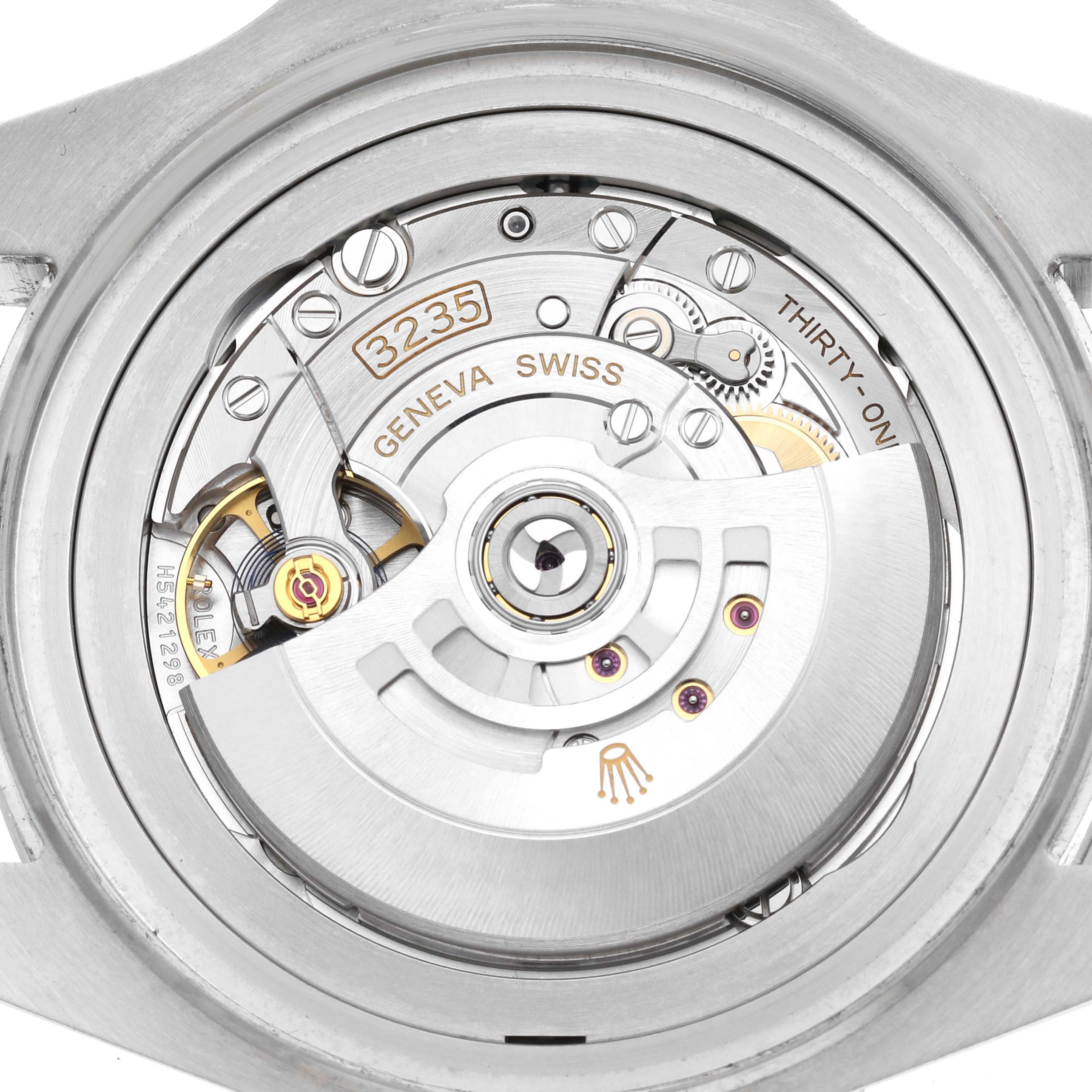 This image shows the movement and internal mechanisms of the Rolex Sea-Dweller 126660 Men's Stainless Steel Black Dial watch from a rear view.