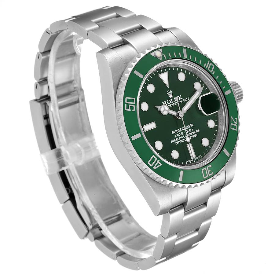 Rolex Submariner Hulk Green Dial Steel Men's Watch 116610LV 845960029322  - Watches, Submariner - Jomashop
