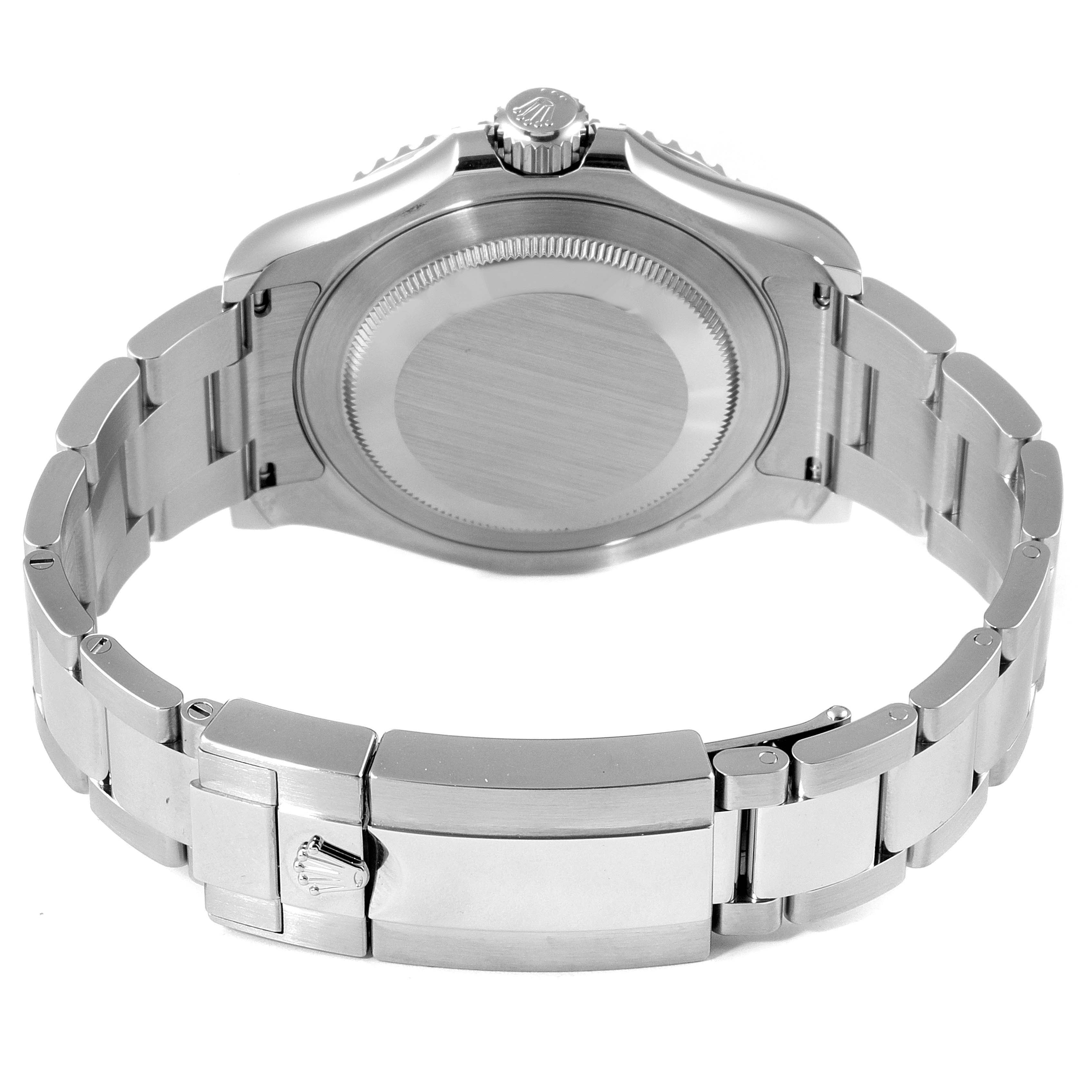 The image shows the back case and bracelet of a Rolex Yacht-Master 126622 Men's Stainless Steel Blue Dial 126622 Men's Stainless Steel Blue Dial watch in stainless steel from a rear angle.