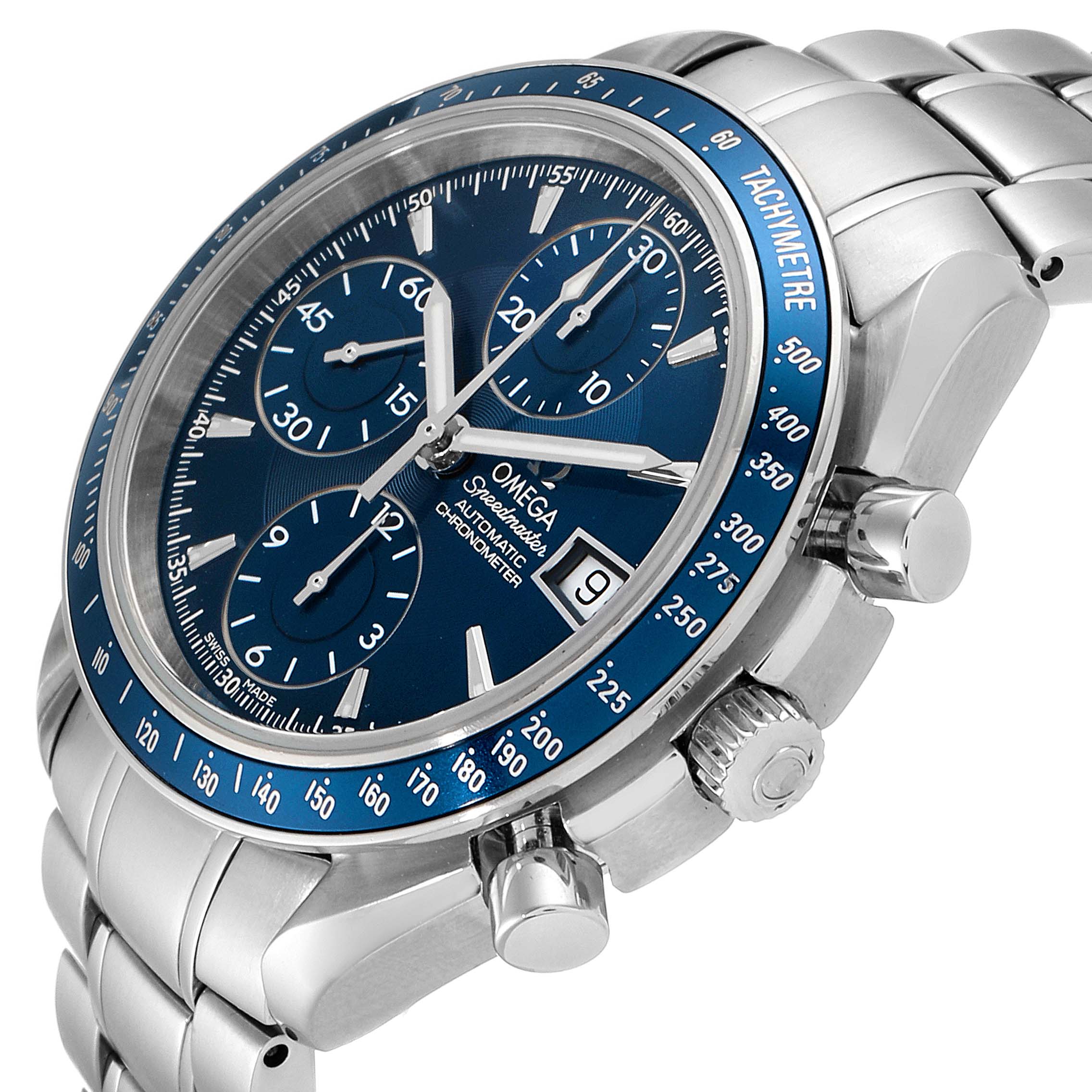 omega speedmaster professional blue dial