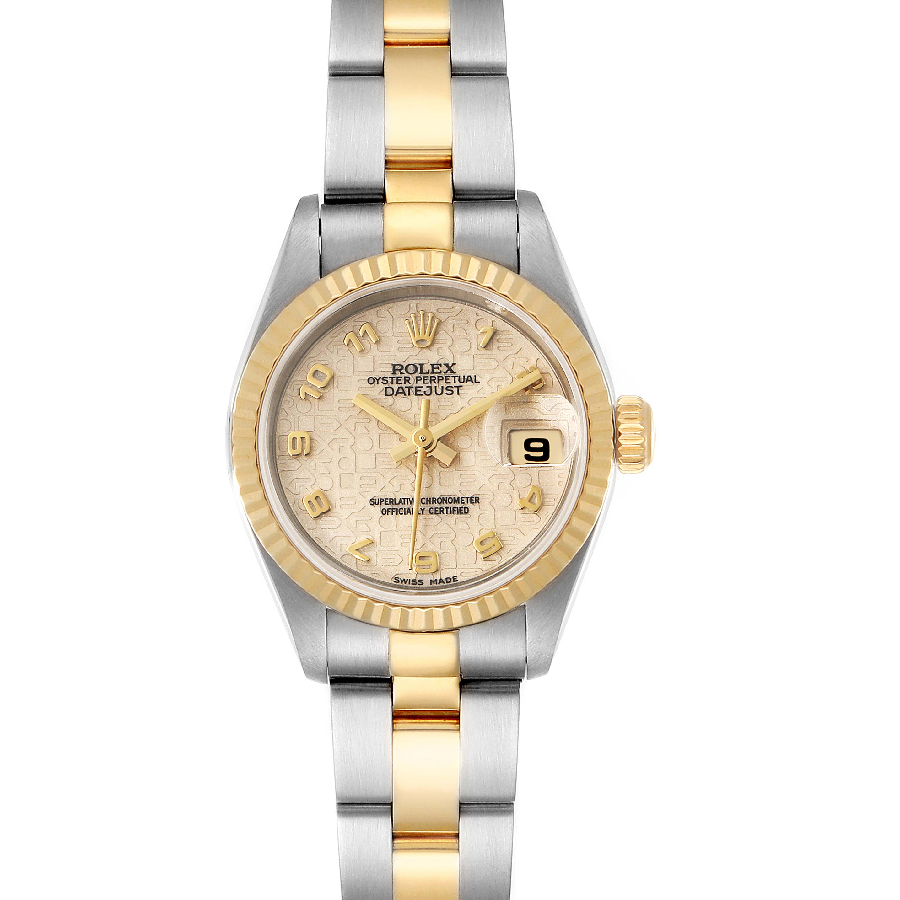 Rolex Datejust Steel Yellow Gold Anniversary Dial Ladies Watch 79173 ...