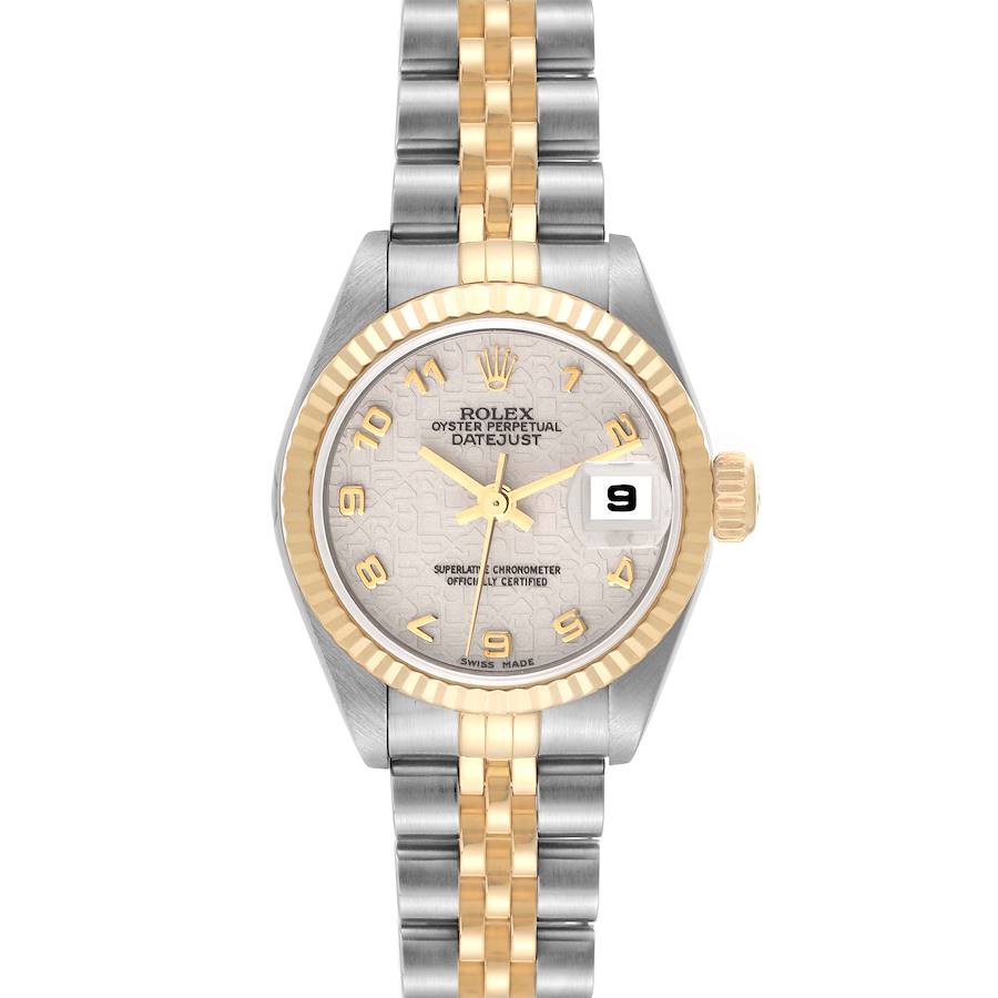 Rolex Datejust Steel Yellow Gold Ivory Anniversary Dial Ladies Watch 79173 SwissWatchExpo