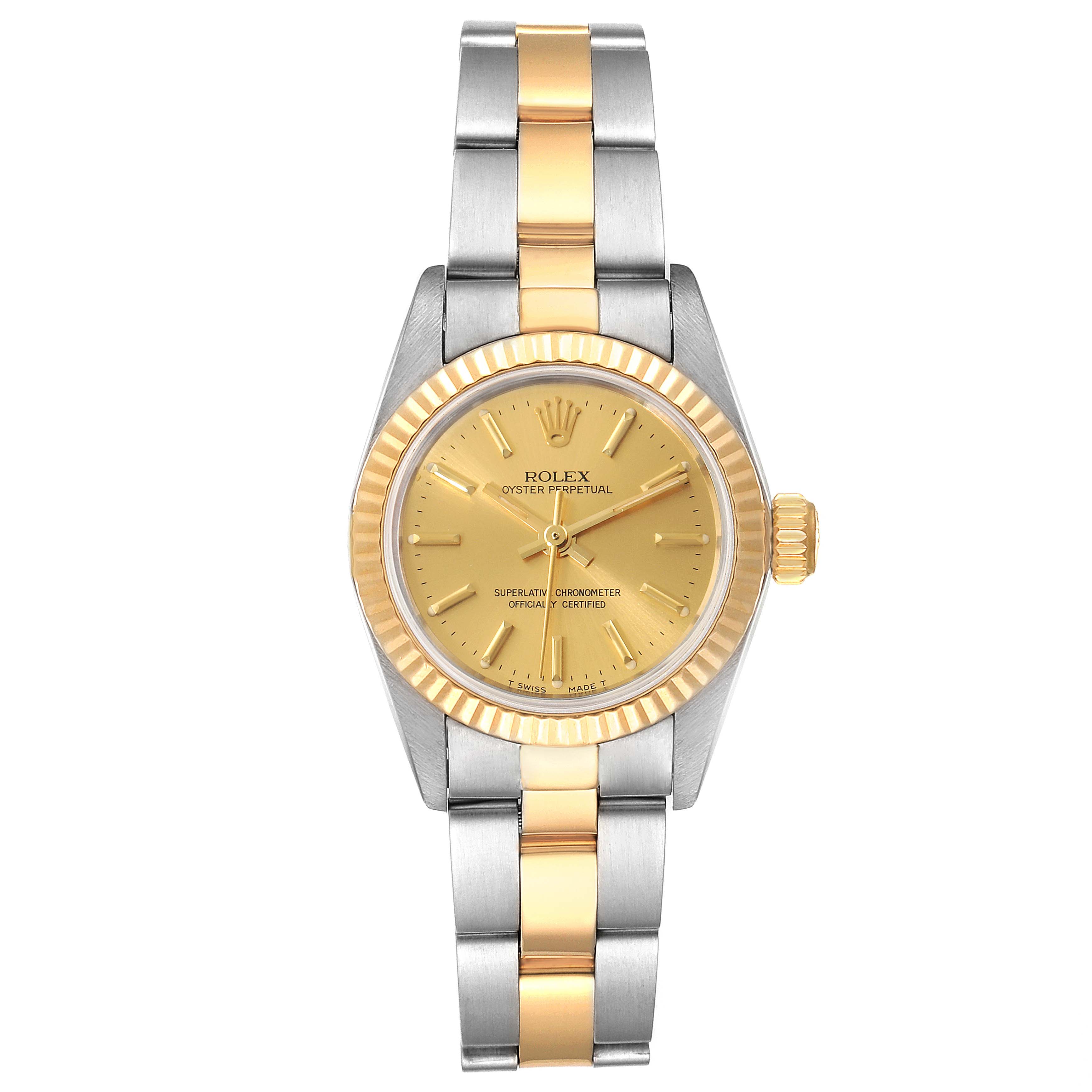 ROLEX OYSTER PERPETUAL LADY 67193 2コマ Buy Used Rolex Lady Oyster Perpetual 67193 | Bob's Watches