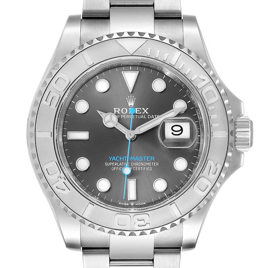 Rolex Yachtmaster Steel Platinum Rhodium Dial Mens Watch 126622 Box Card SwissWatchExpo