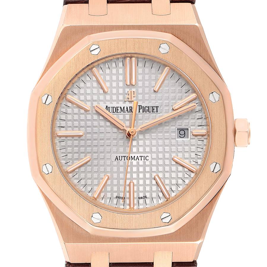 Audemars Piguet Royal Oak 37mm White Dial Rose Gold Bracelet