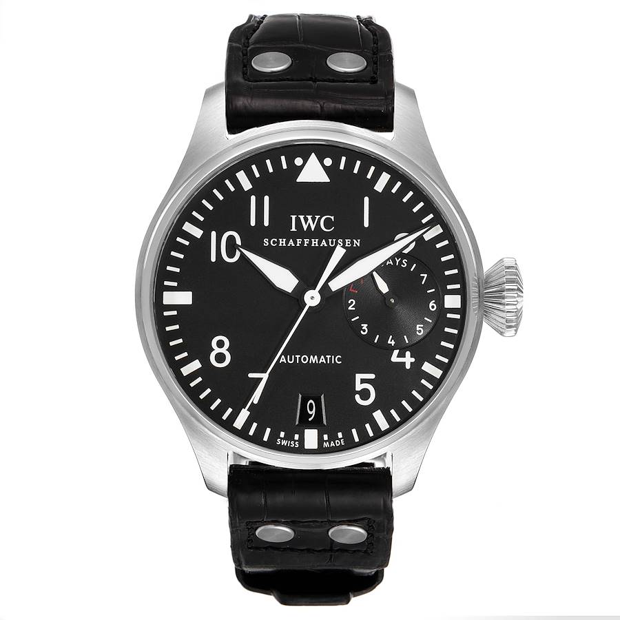 IWC Big Pilots 46mm Black Dial Automatic Steel Mens Watch IW500401 Box ...