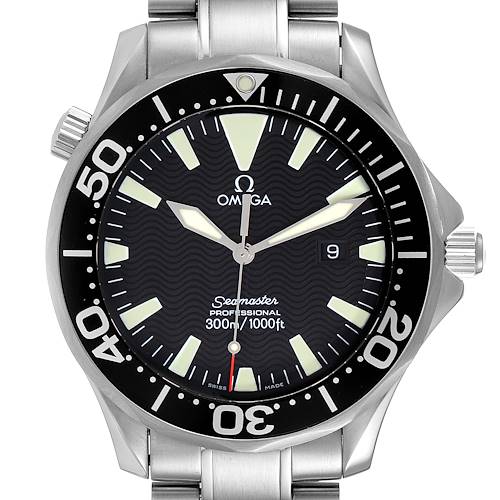 Photo of Omega Seamaster 41mm Black Dial Stainless Steel Watch 2264.50.00 Box Card