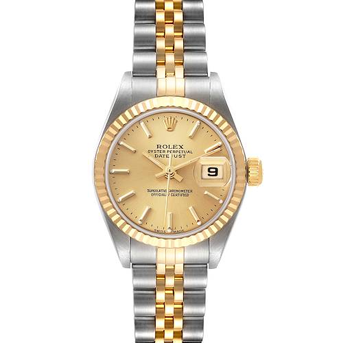 Photo of Rolex Datejust Steel Yellow Gold Jubilee Bracelet Ladies Watch 79173 Box Papers