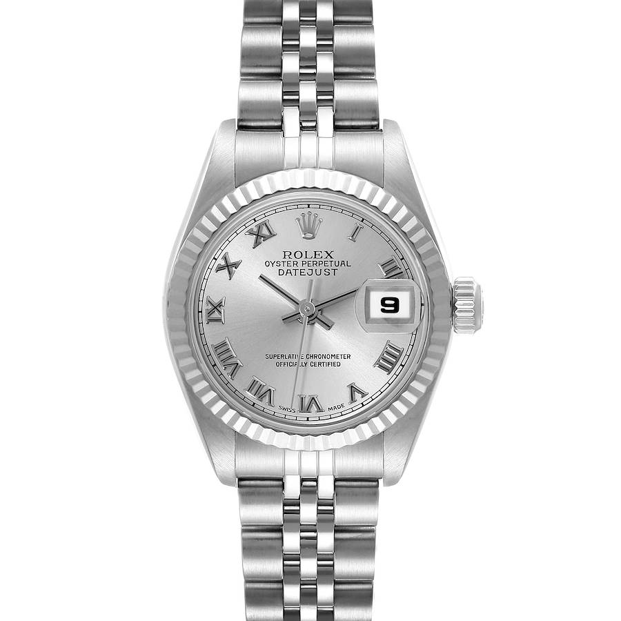 Rolex Datejust White Gold Silver Dial Steel Ladies Watch 79174 Box Papers SwissWatchExpo