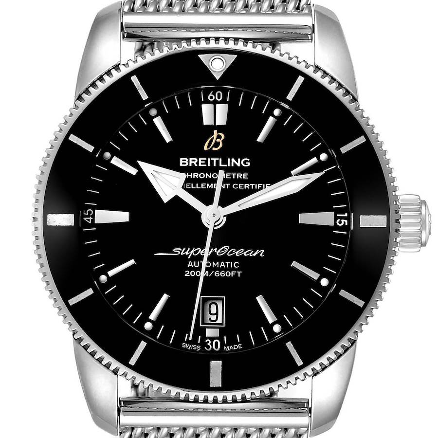 Breitling Superocean Heritage 46 Black Dial Mens Watch AB2020 Box Papers SwissWatchExpo