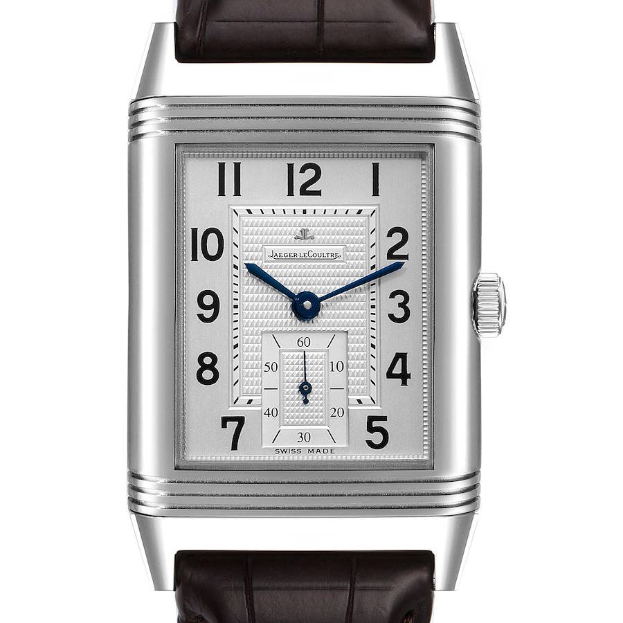 Jaeger LeCoultre Reverso Grande Steel Mens Watch 273.8.04 Box Papers SwissWatchExpo