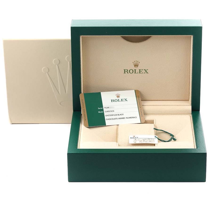 ROLEX 空箱ギフトボックスと付属品 Rolex Daytona Rose Gold 116515 | Stock 66278 | SwissWatchExpo