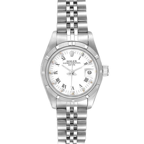 Photo of Rolex Date White Dial Oyster Bracelet Steel Ladies Watch 69160