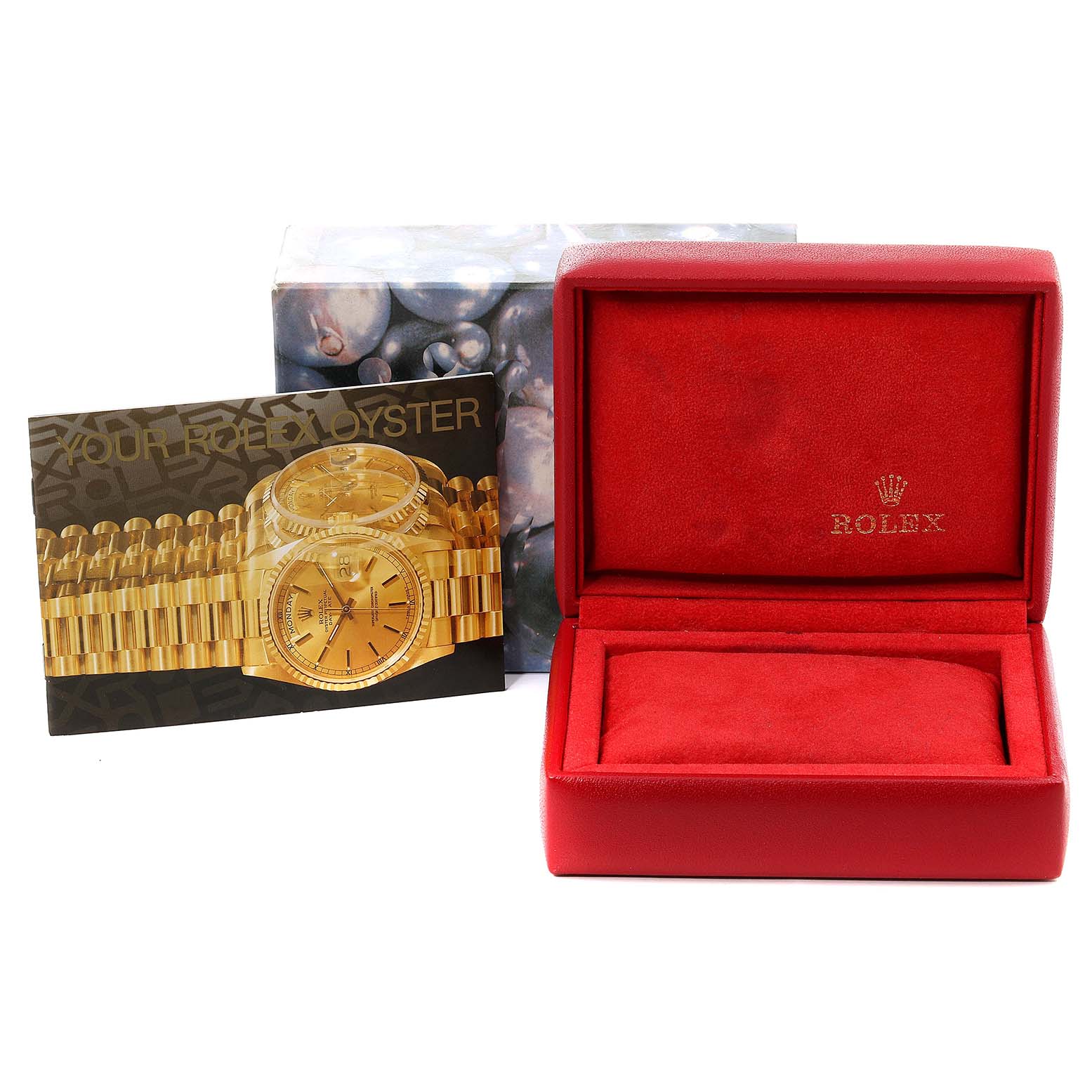 The image shows a Rolex Datejust 79173 Women's Steel and Gold (two tone) Champagne Dial 79173 Women's Steel and Gold (two tone) Champagne Dial packaging box and manual, but the watch itself is not displayed.