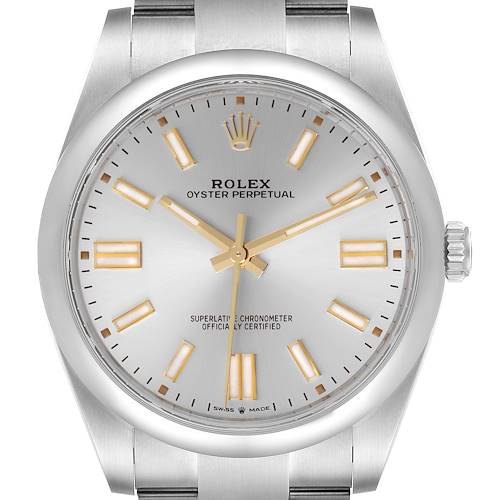 Photo of Rolex Oyster Perpetual 41mm Automatic Steel Mens Watch 124300 Unworn