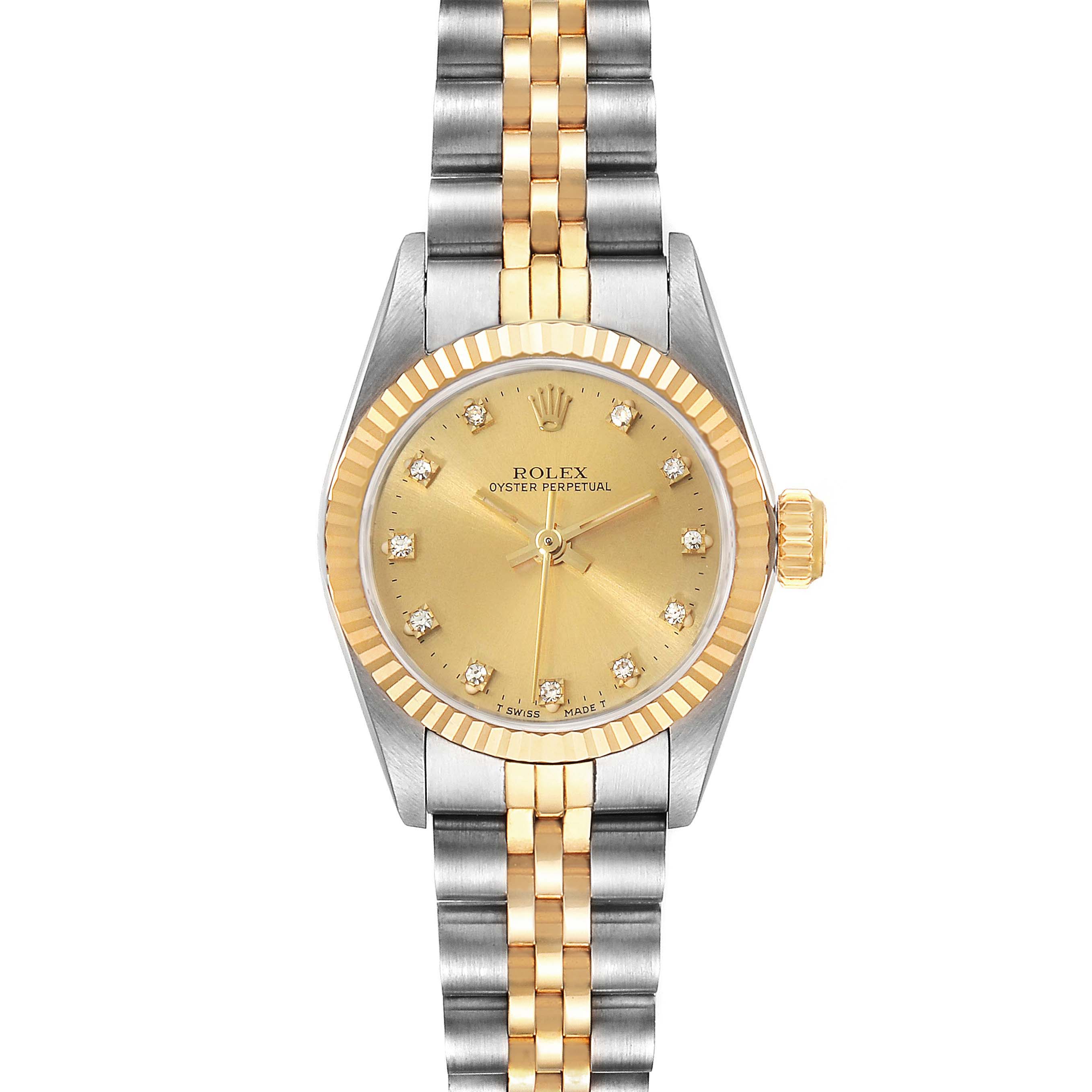 Rolex Oyster Perpetual Steel and Gold (two tone) 67193