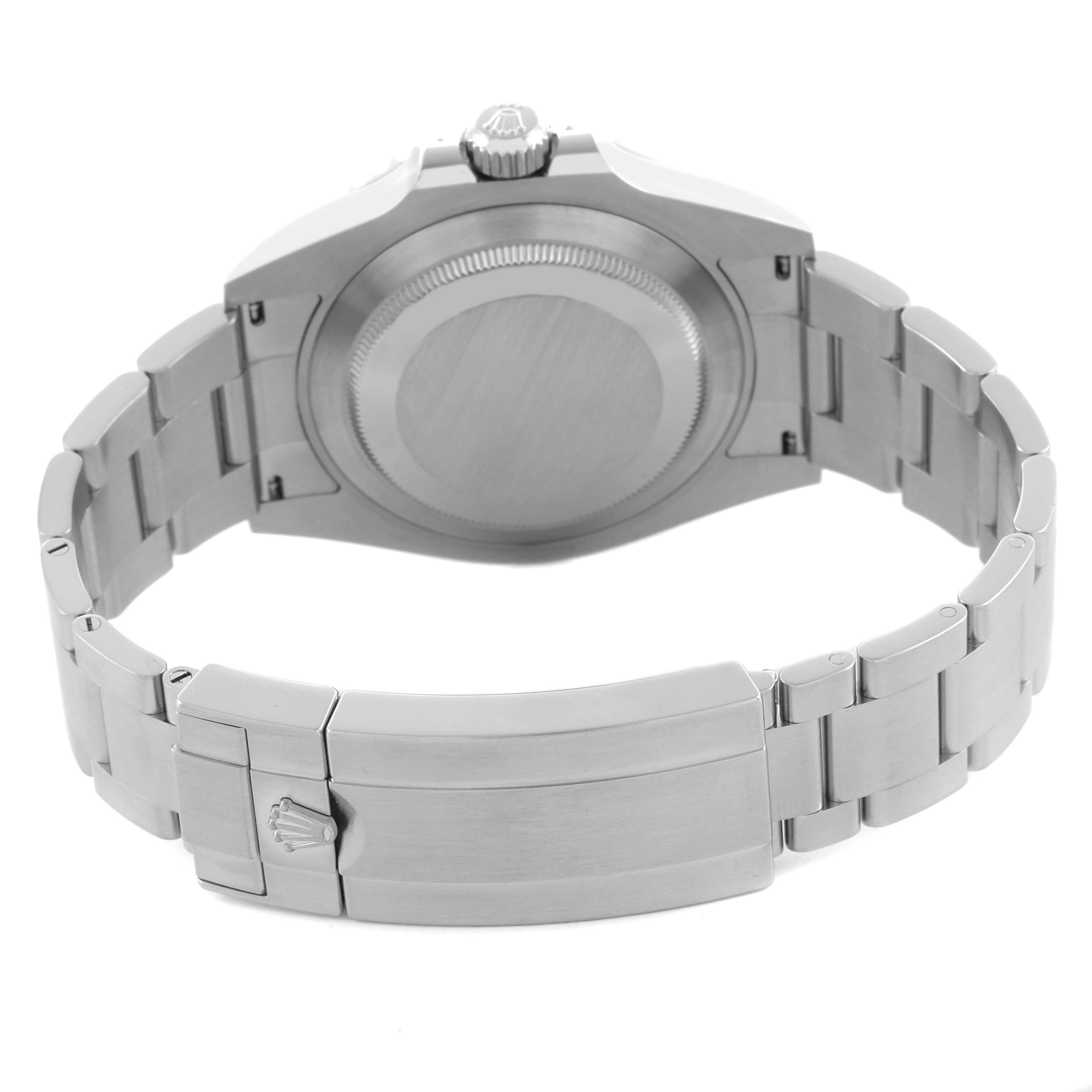 The image shows the back case and bracelet of a Rolex Submariner 126610 Men
s Stainless Steel Black Dial 126610 Men
s Stainless Steel Black Dial watch from a rear angle.