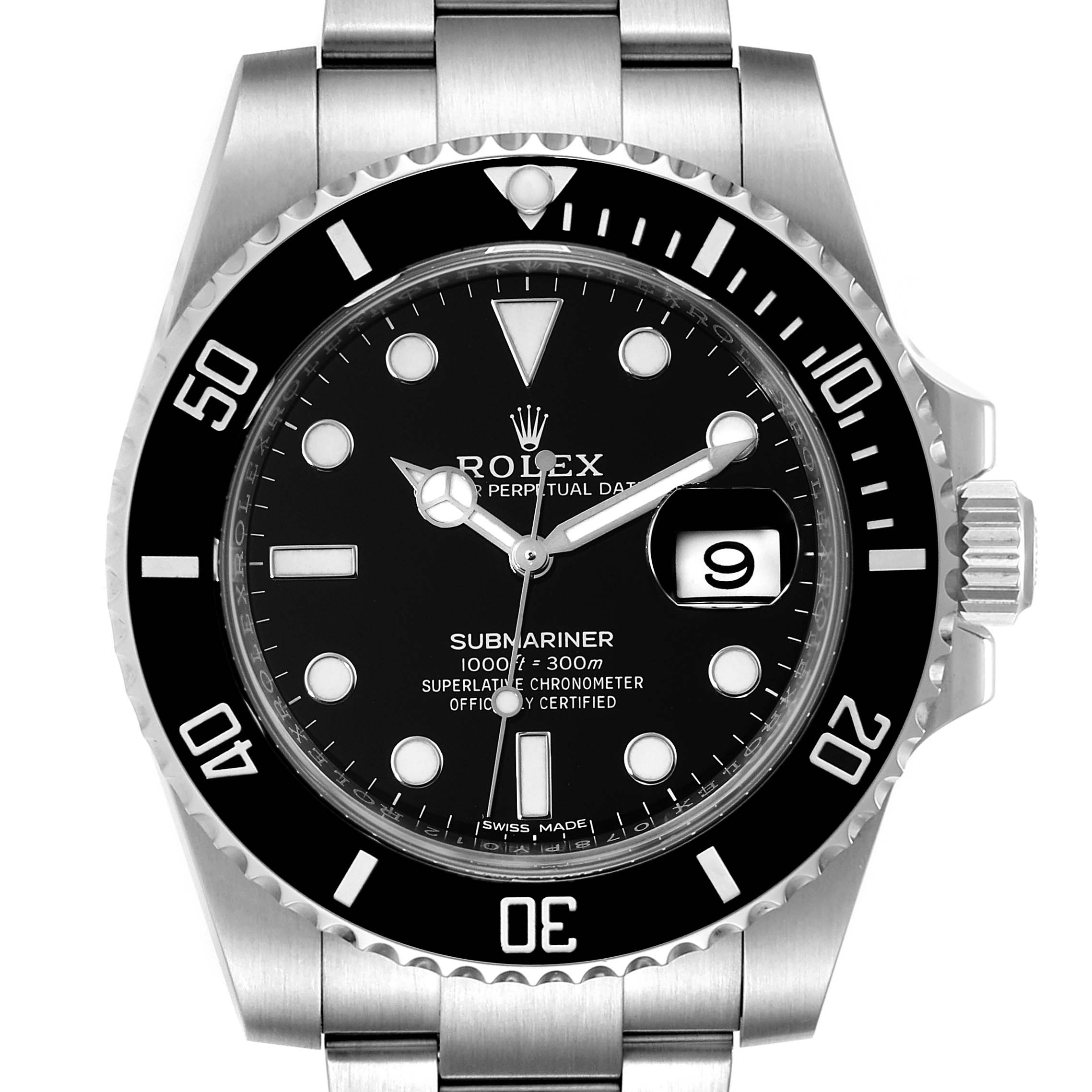 Rolex Submariner Ceramic Bezel Steel Mens Watch 116610 Box Card Unworn ...