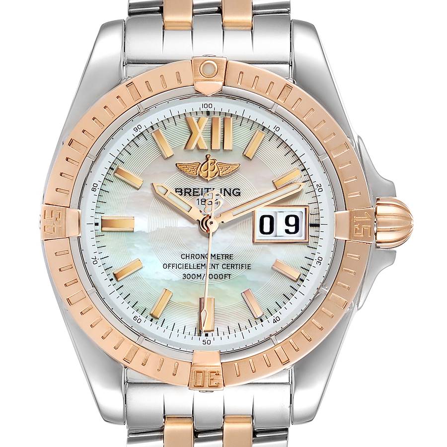 Breitling Windrider Cockpit Rose Gold Steel Mens Watch C49350 Box Papers SwissWatchExpo