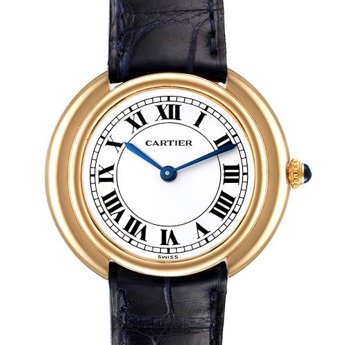 Photo of Cartier Vendome 18k Yellow Gold Silver Dial Mechanical Ladies Watch