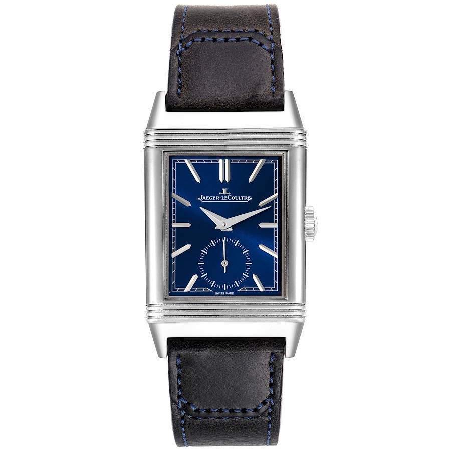 Jaeger LeCoultre Reverso Tribute Steel Mens Watch 214.8.62